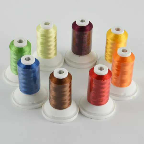 Muti Warna 150d2 Viscose Rayon Benang Bordir
